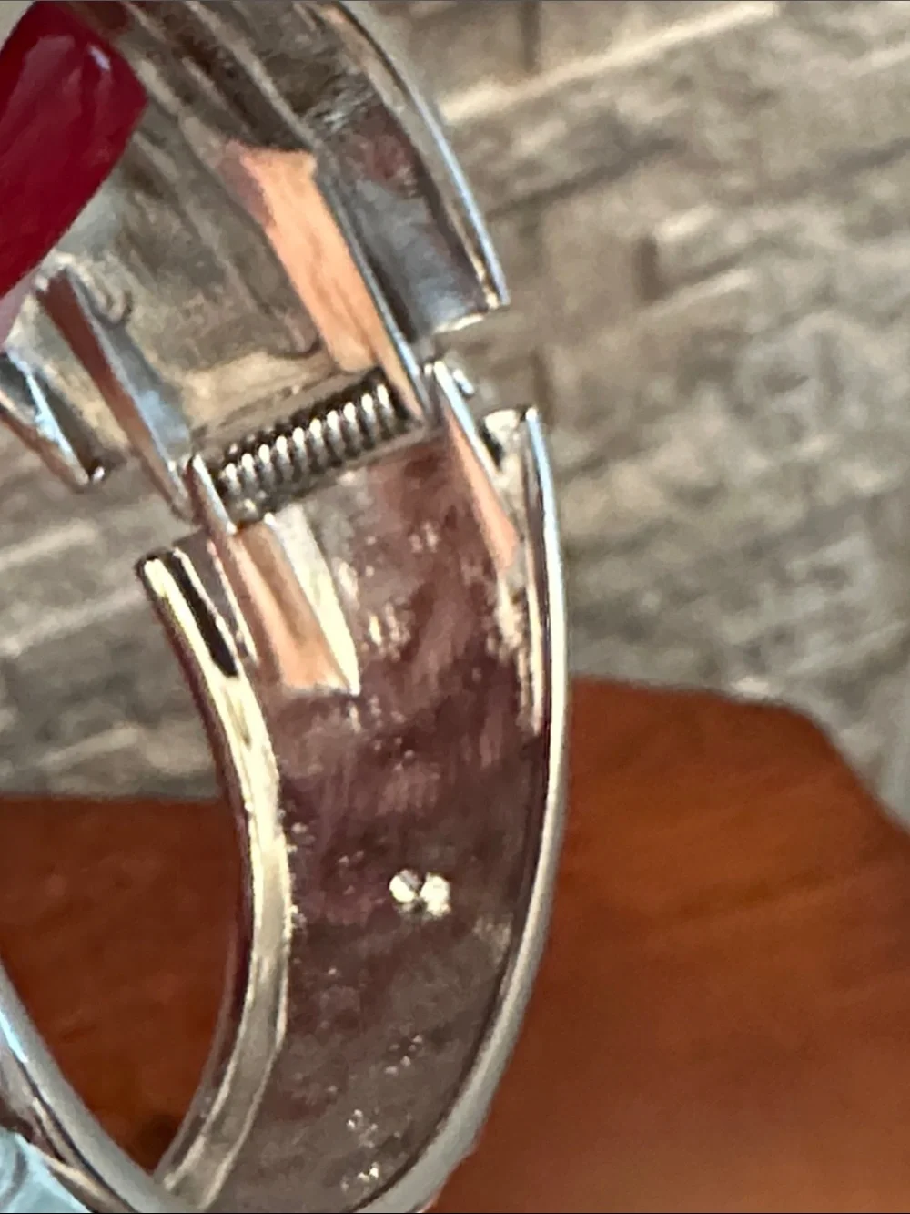 Fashion Jewelry Hammered Silver Wide Cuff Bracelet